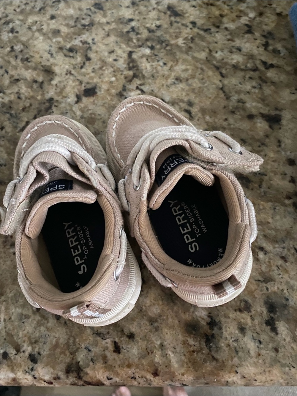 Sperry Kids Beige/Tan Moccasin Boat Shoes